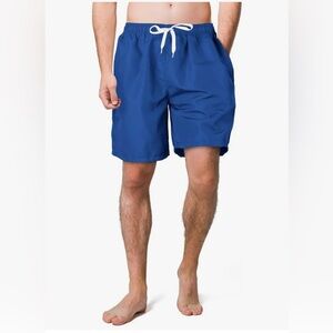 Scotamalone Men’s Swim Trunks Swimming Shorts Quick Drying Mesh Lining Blue XXL